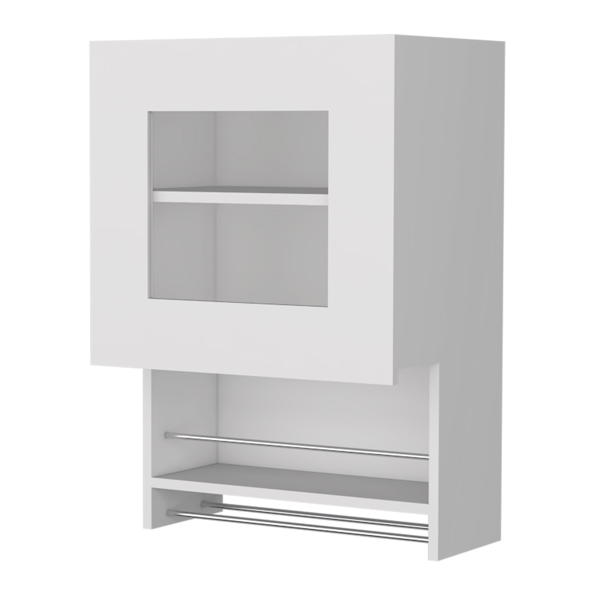 20 White Accent Cabinet With Two Shelves