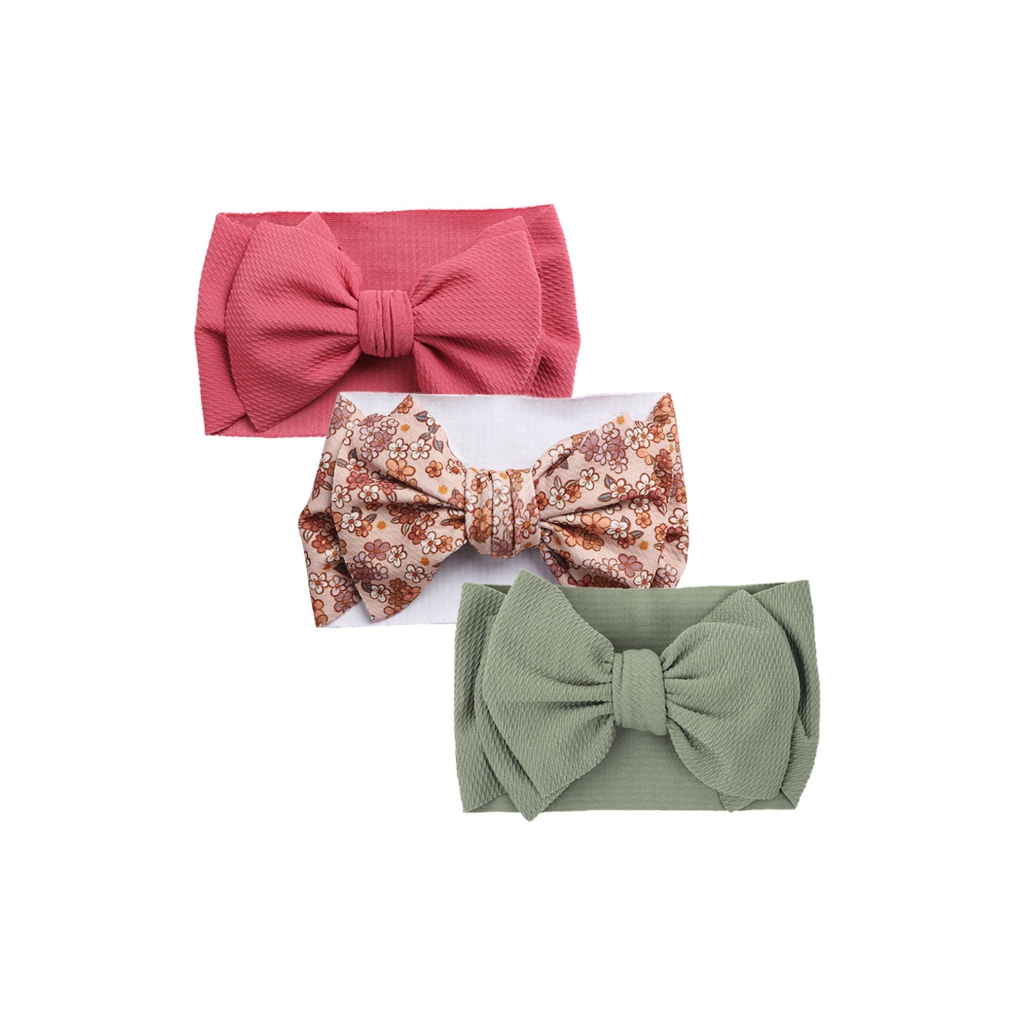 3-Piece Adjustable Baby Headband Bow Set #5