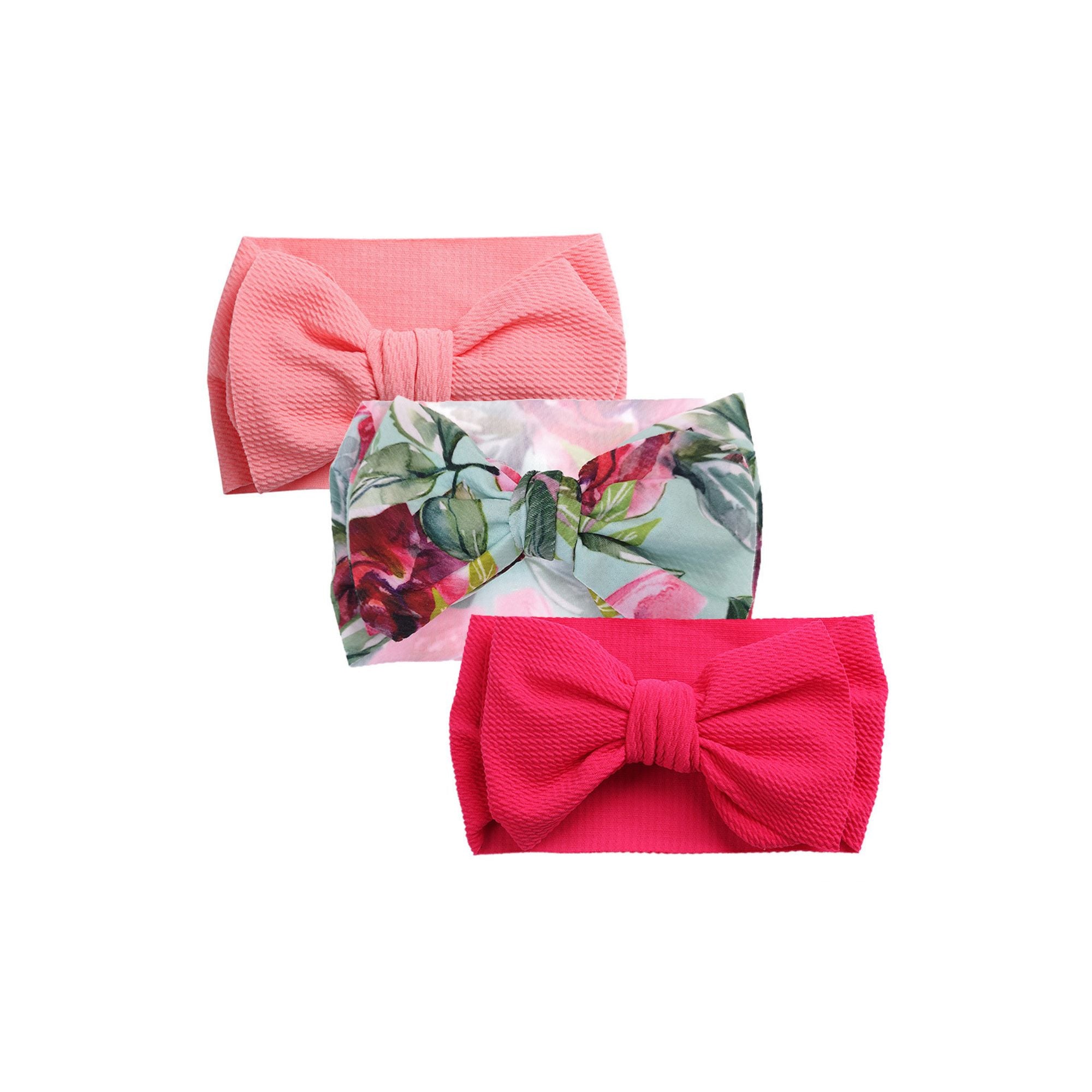 3-Piece Adjustable Baby Headband Bow Set #9