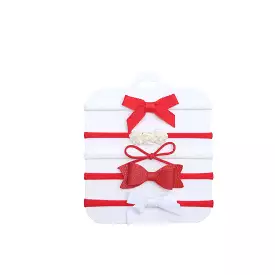 5-Piece Assorted Tiny Headband Set in Candy Cane