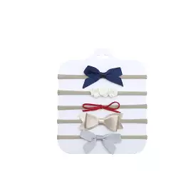 5-Piece Assorted Tiny Headband Set in Nautical Necessities