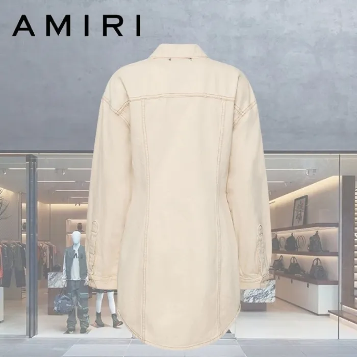 AMIRI  |Plain Cotton Logo Shirts & Blouses