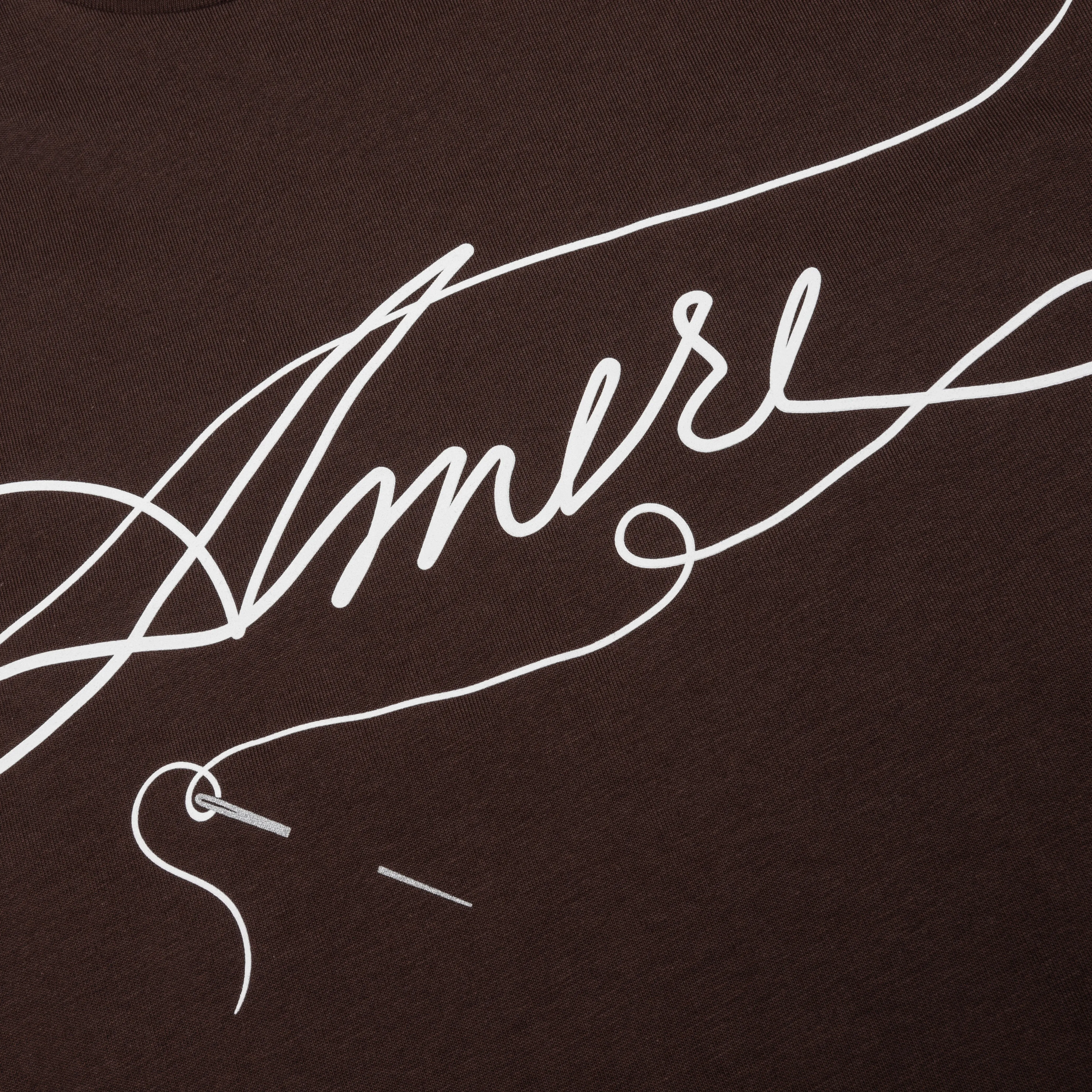 Amiri Stitch Tee - Shaved Chocolate