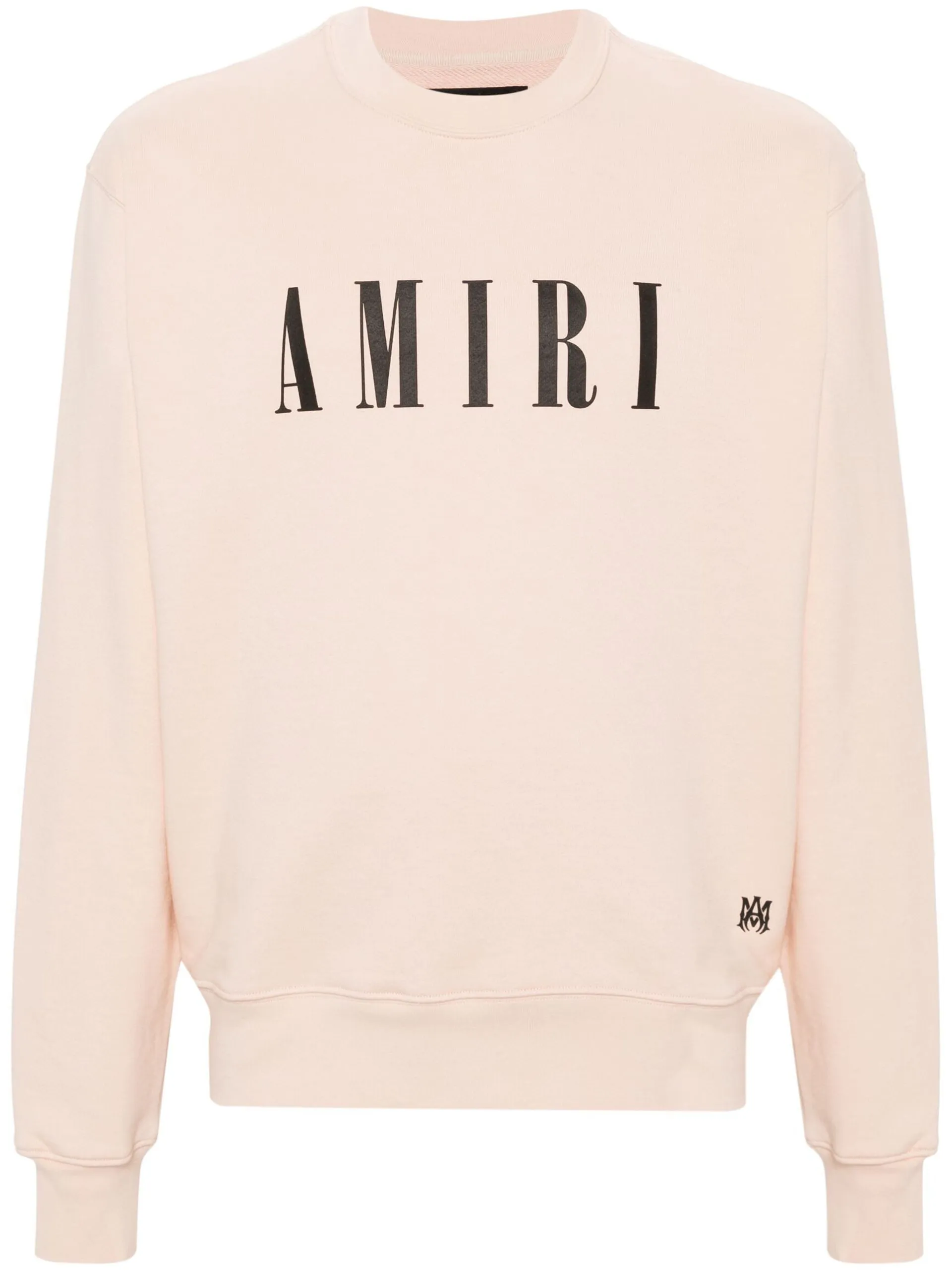 AMIRI  |Street Style Long Sleeves Plain Cotton Logo Sweatshirts