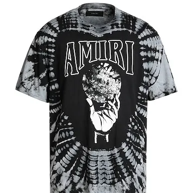 AMIRI  |Unisex Street Style U-Neck Plain Cotton Short Sleeves Logo