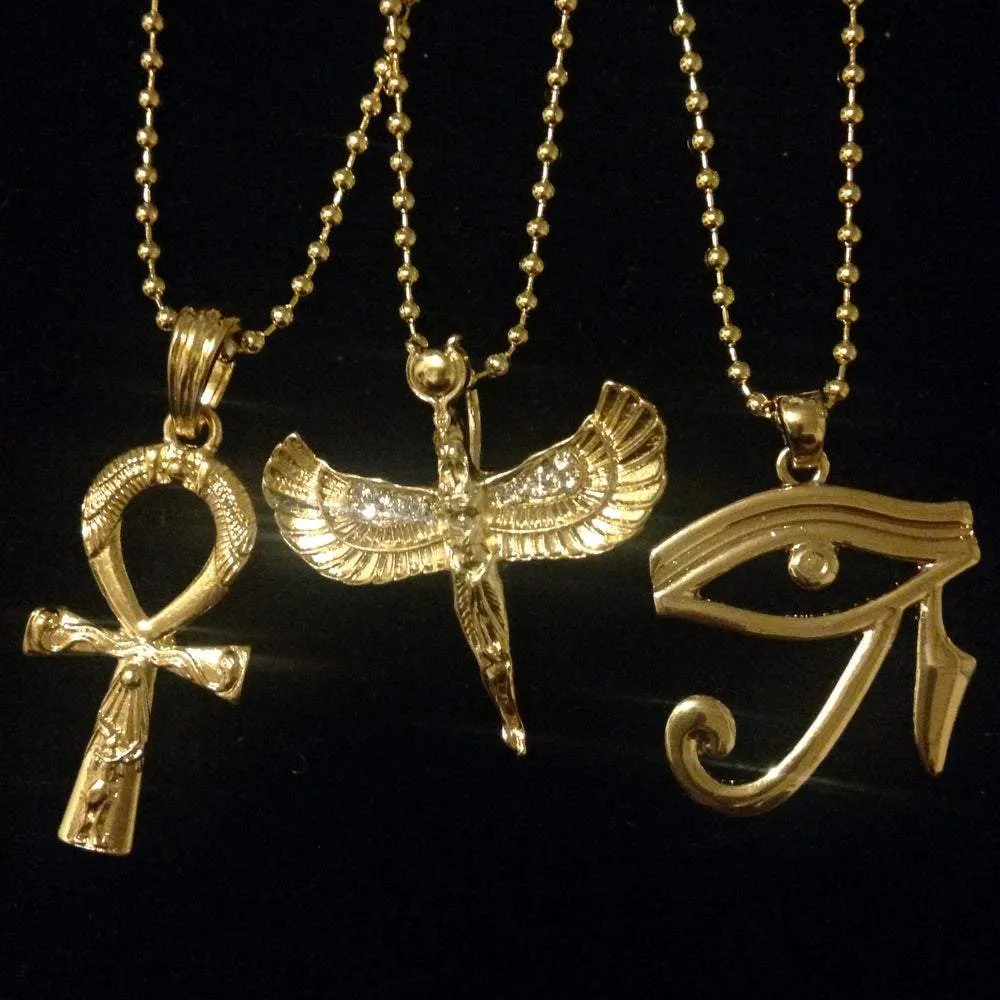 Ankh / Angel / Eye of Horus 3 Piece Set