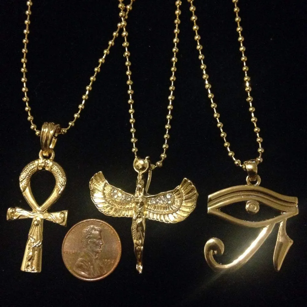 Ankh / Angel / Eye of Horus 3 Piece Set