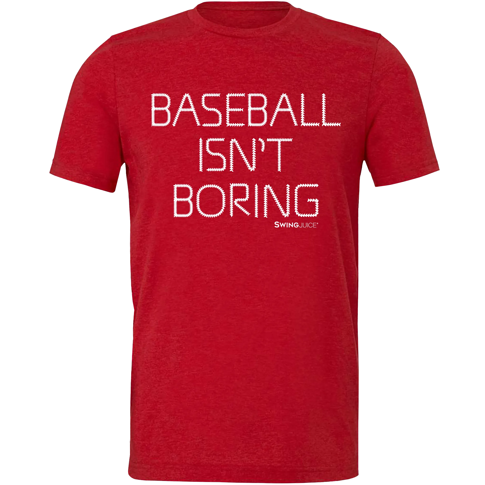 Baseball Official Baseball Isn't Boring Unisex T-Shirt Red