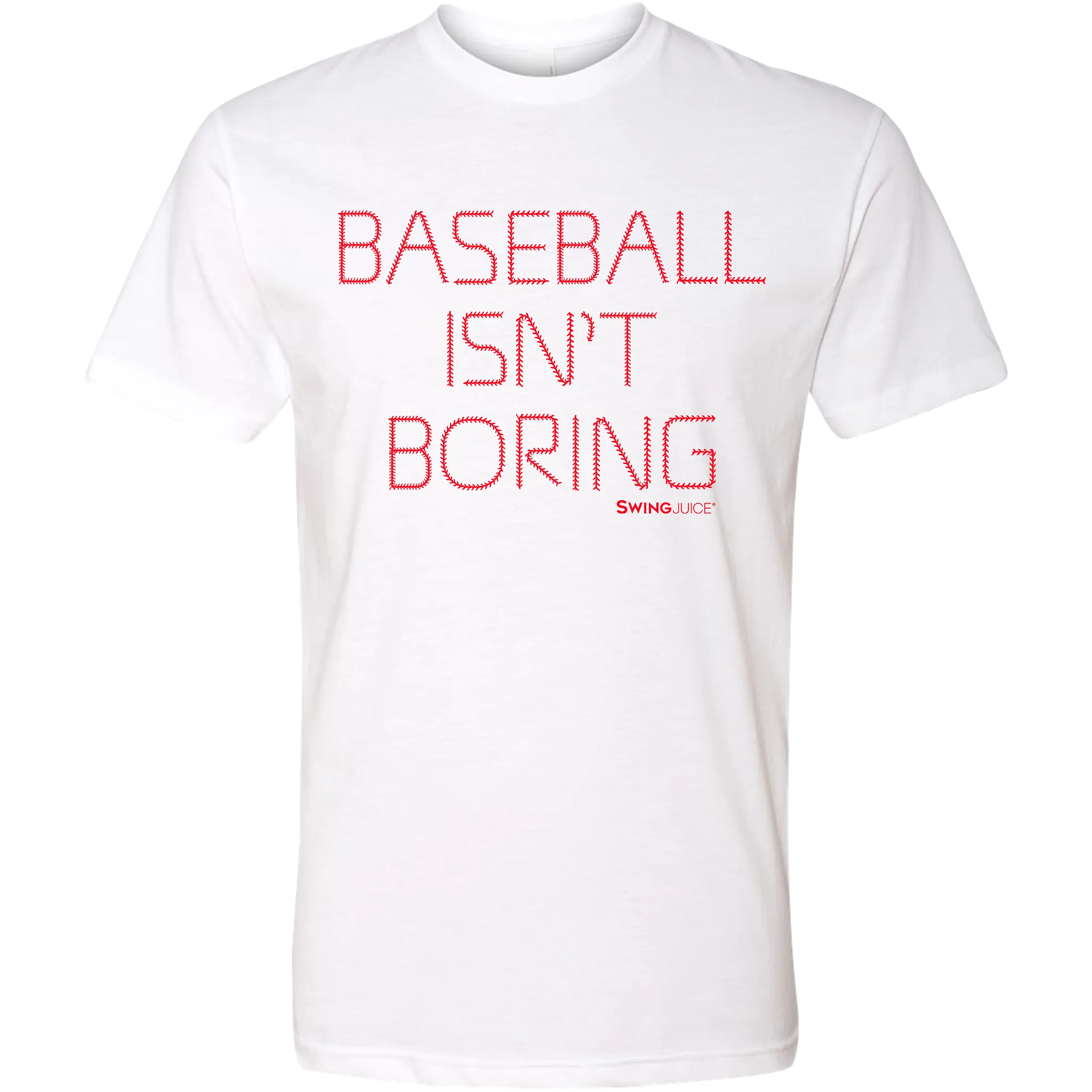 Baseball Official Baseball Isn't Boring Unisex T-Shirt White