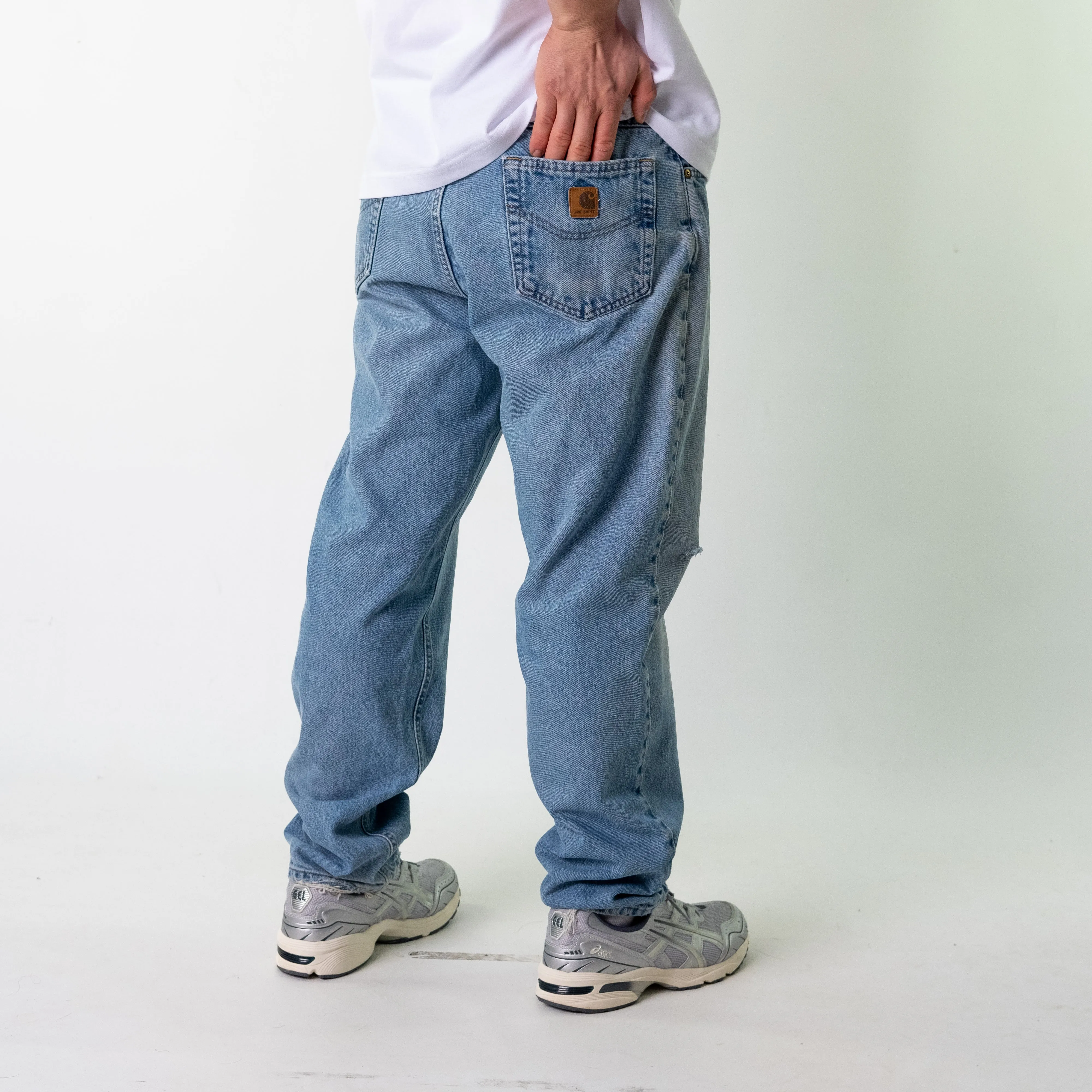 Blue Denim 90s Carhartt  Cargo Skater Trousers Pants Jeans (38x32)