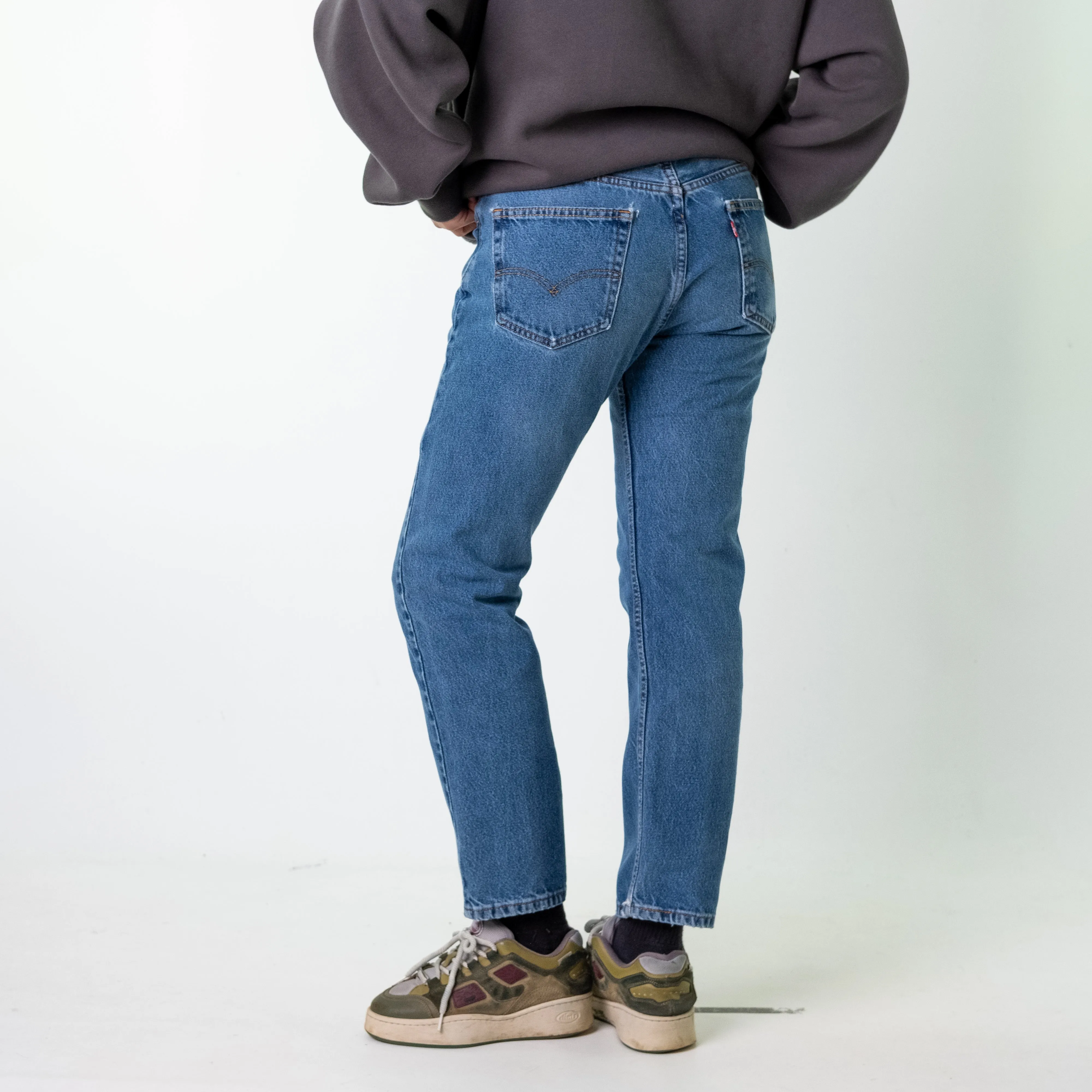 Blue Denim 90s Levi's 505 Cargo Skater Trousers Pants Jeans (32x30)