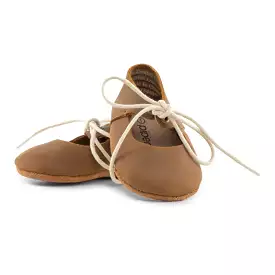 Brown - Lace-Up Mary Jane- Soft Sole