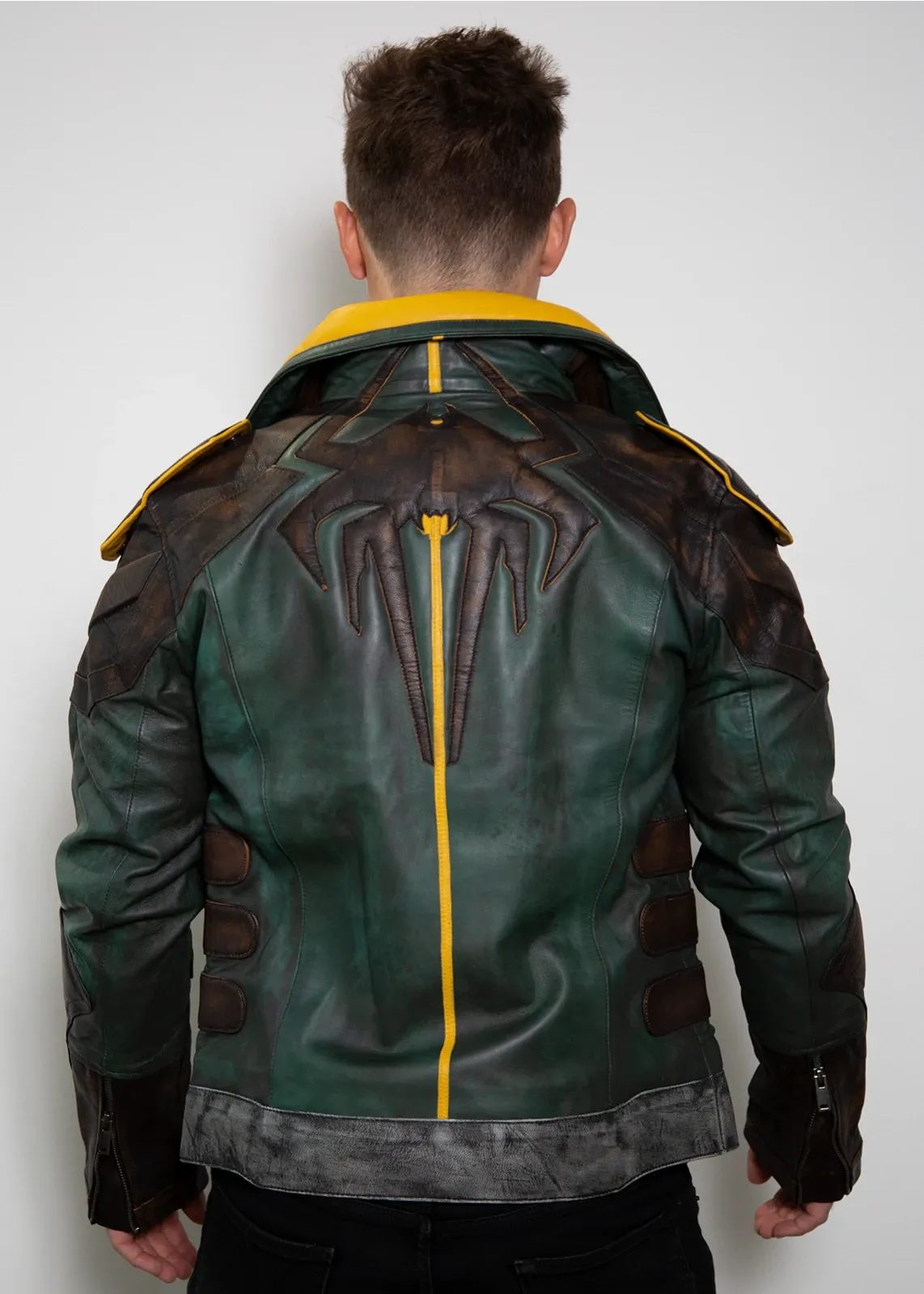 Buy Mens Zane Limited Edition Borderlands Leather Jacket Green | LucaJackets