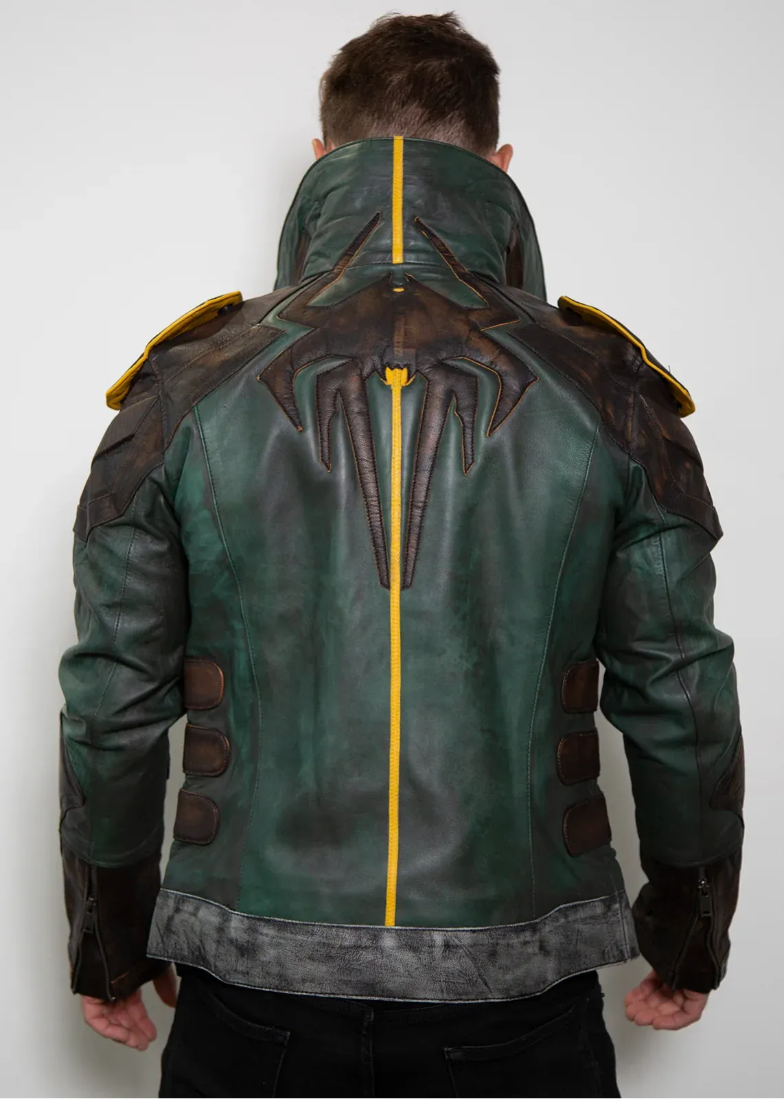 Buy Mens Zane Limited Edition Borderlands Leather Jacket Green | LucaJackets