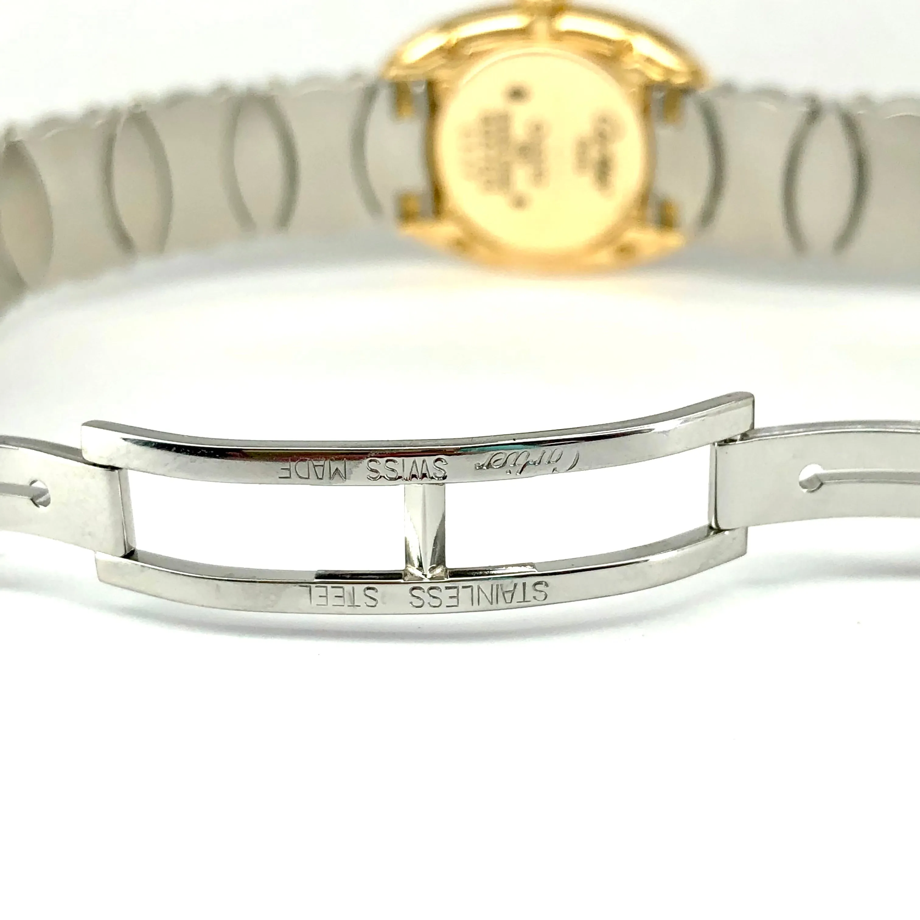 CARTIER BAIGNOIRE Quartz 23mm 2 Tone 1.7TCW Diamond Watch