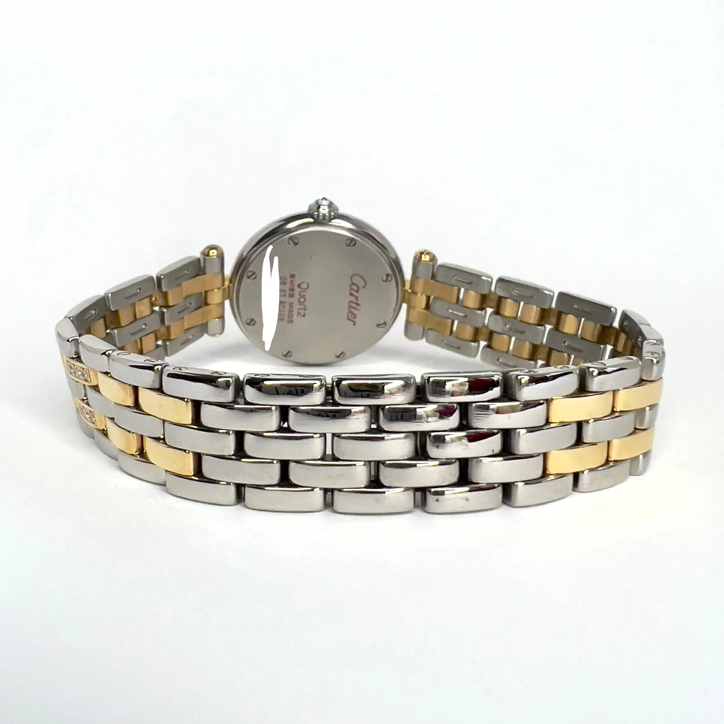 CARTIER PANTHERE VENDOME 24mm 2 Row Gold 0.80TCW Diamond Watch