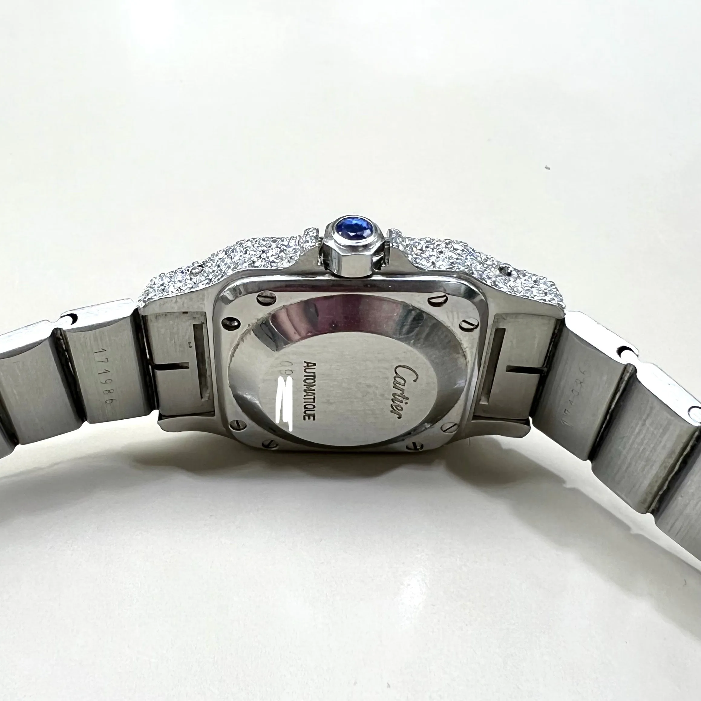 CARTIER SANTOS GALBEE 24mm Automatic 2 Tone 1.9TCW Diamond Watch