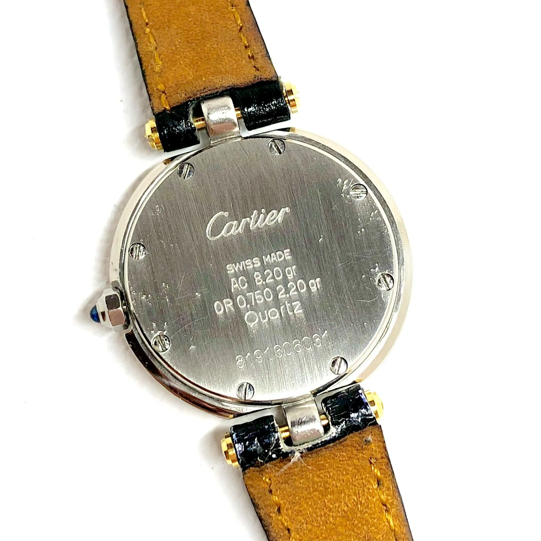 CARTIER SANTOS Quartz 27mm 2 Tone 0.39TCW DIAMOND Watch