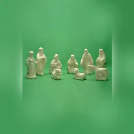 Ceramic Nativity Set | 9 Pieces