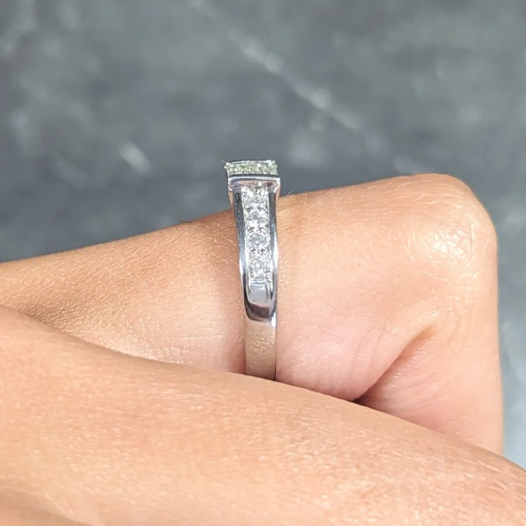 Contemporary 0.56 CTW Diamond Platinum Band Ring