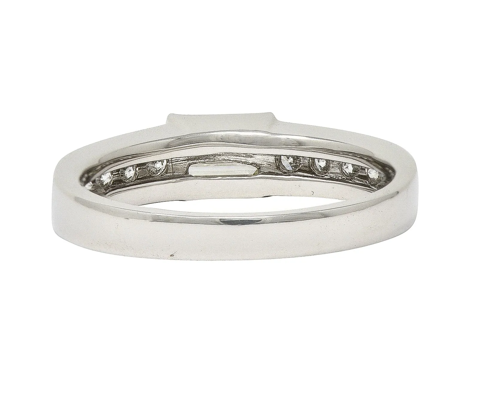 Contemporary 0.56 CTW Diamond Platinum Band Ring