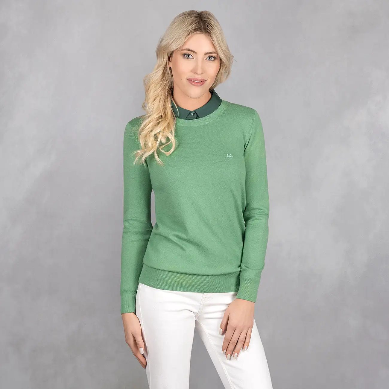 Cotton Pullover Round Neck Women