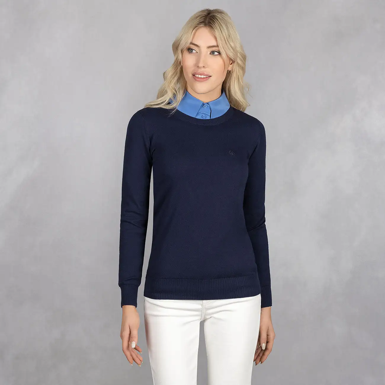 Cotton Pullover Round Neck Women