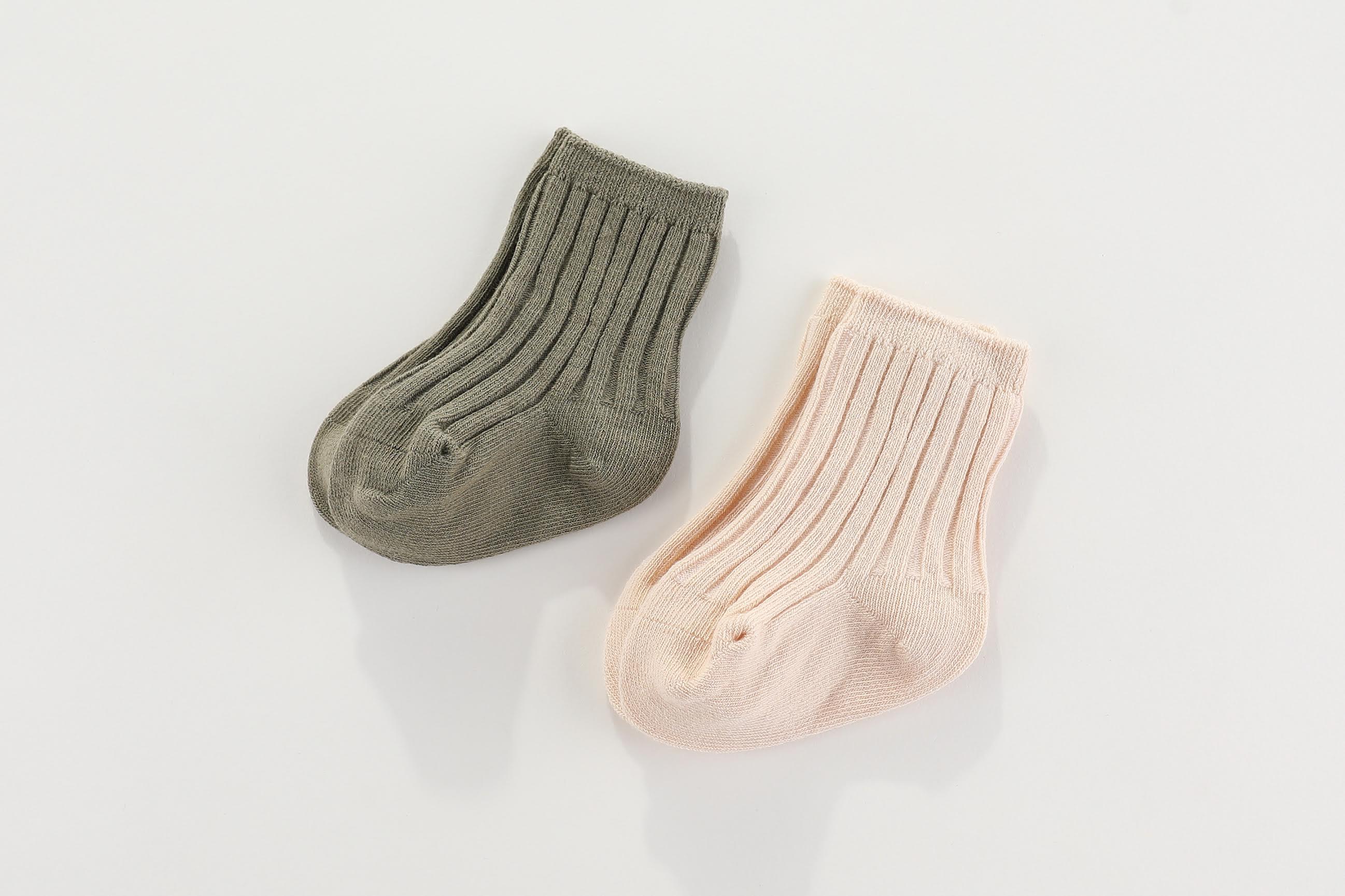 Crew ribbed socks 2 packs: 0-1, 1-2Y, 2-4Y, 4-6Y, 6-8Y