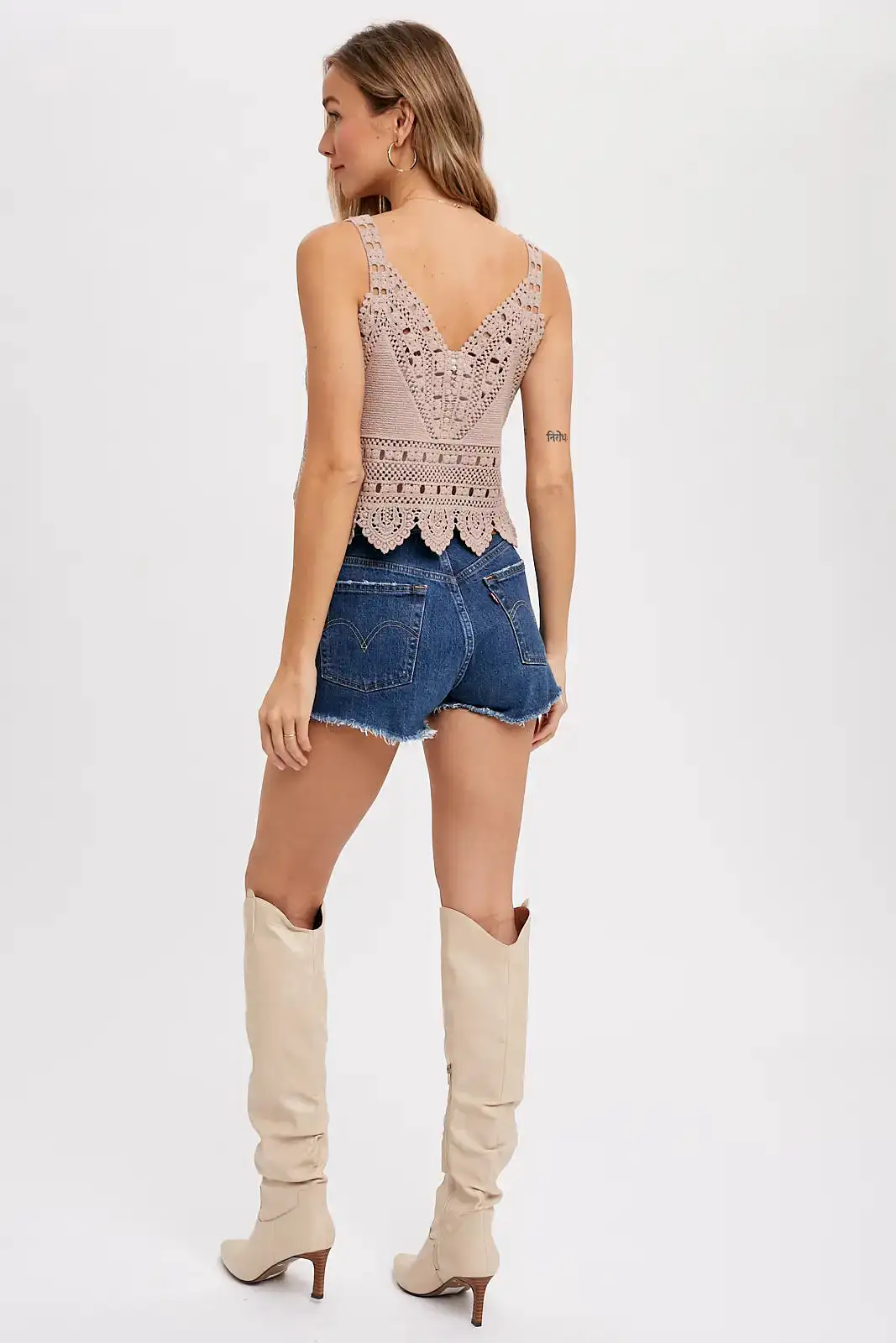 Crochet All Day Lace Tank