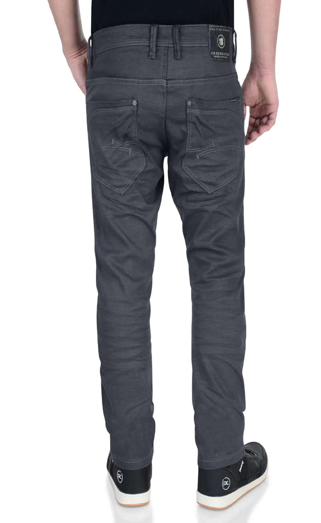 Crosshatch Menzo Slim Stretch Jeans Grey