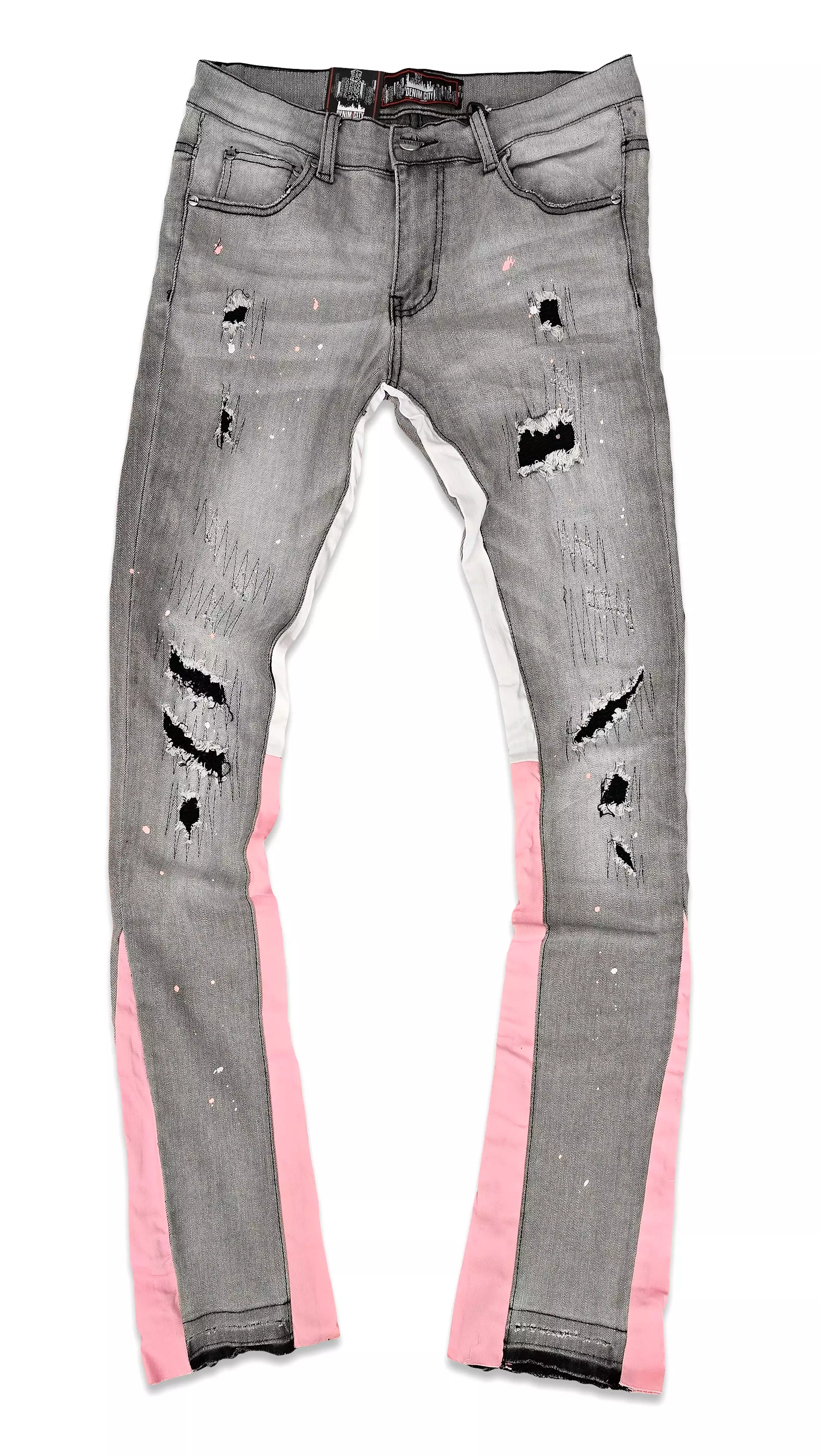 Denimicity Jeans (GREY/PINK)