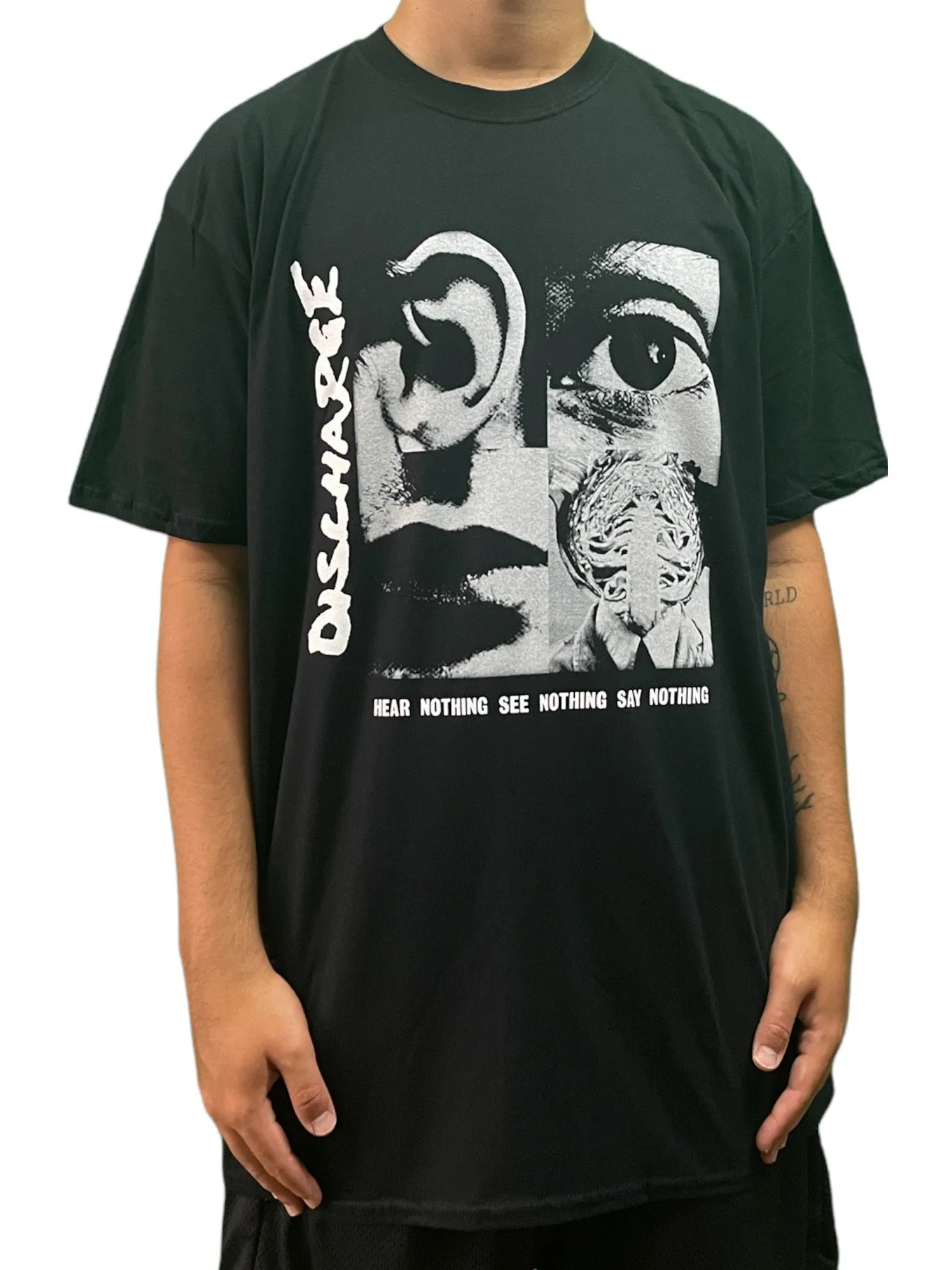 Discharge Hear Nothing Unisex Official T Shirt Various Sizes