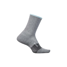 Feetures Trail Mini Crew Max Cushion Light Gray