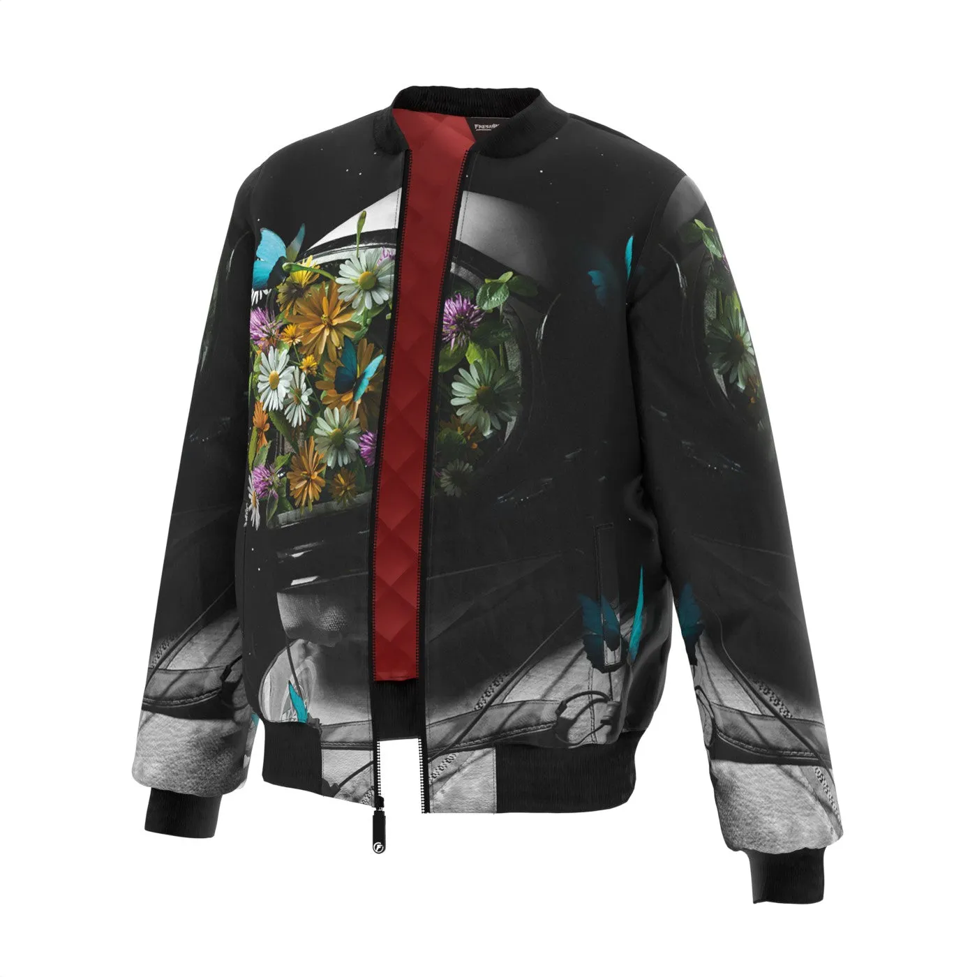 Flower Face Bomber Jacket