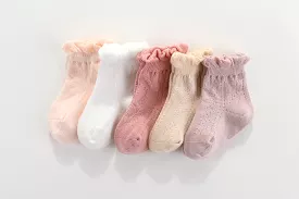 Frilly Crew Socks, single - 0-1, 1-2Y, 2-4Y, 4-6Y, 6-8Y