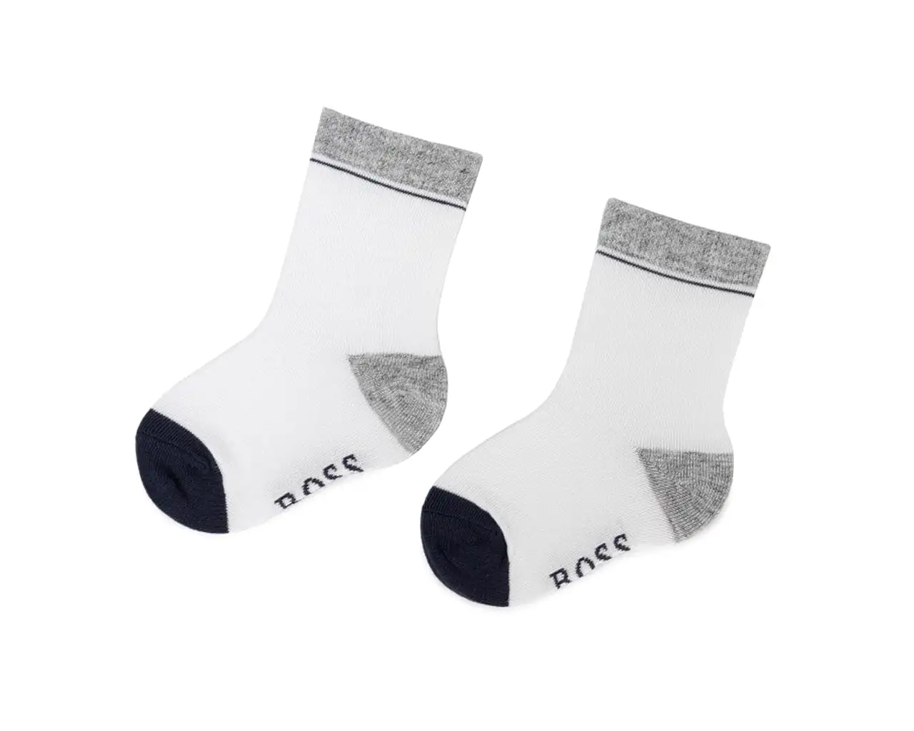 Hugo Boss Baby's J00Z01 Two Pair Pack Socks Grey White