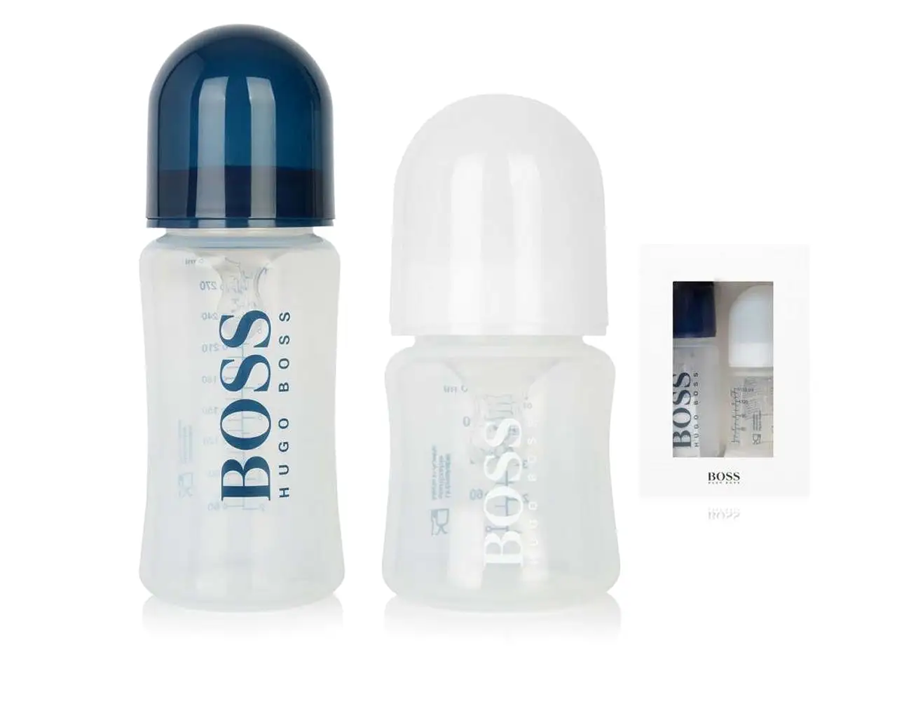 Hugo Boss Baby's J90P01 849 Two Bottle Set Navy White