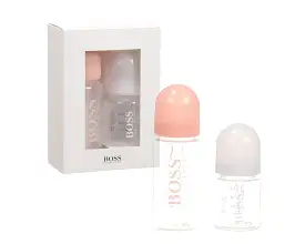 Hugo Boss Baby's J90Z10 N34 Two Bottle Set Pink White