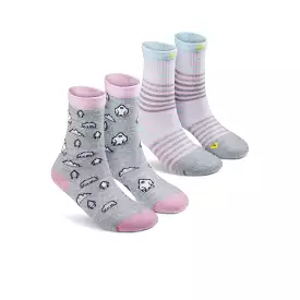 Kids' Comfy Crew Socks 2-Pack  |  Feather Yeti Print