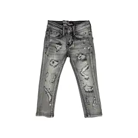 Kids Denimicity Patched Jeans (Grey)