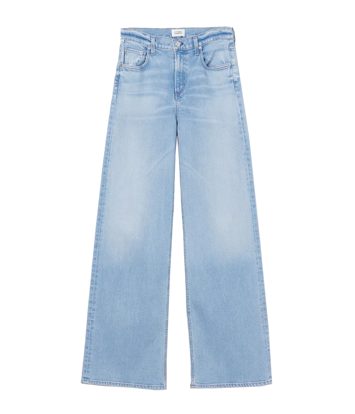 Loli Mid Rise Baggy Jean in Neroli