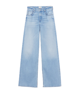 Loli Mid Rise Baggy Jean in Neroli