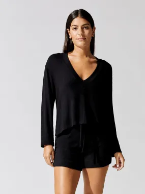 Lori V Neck - Black