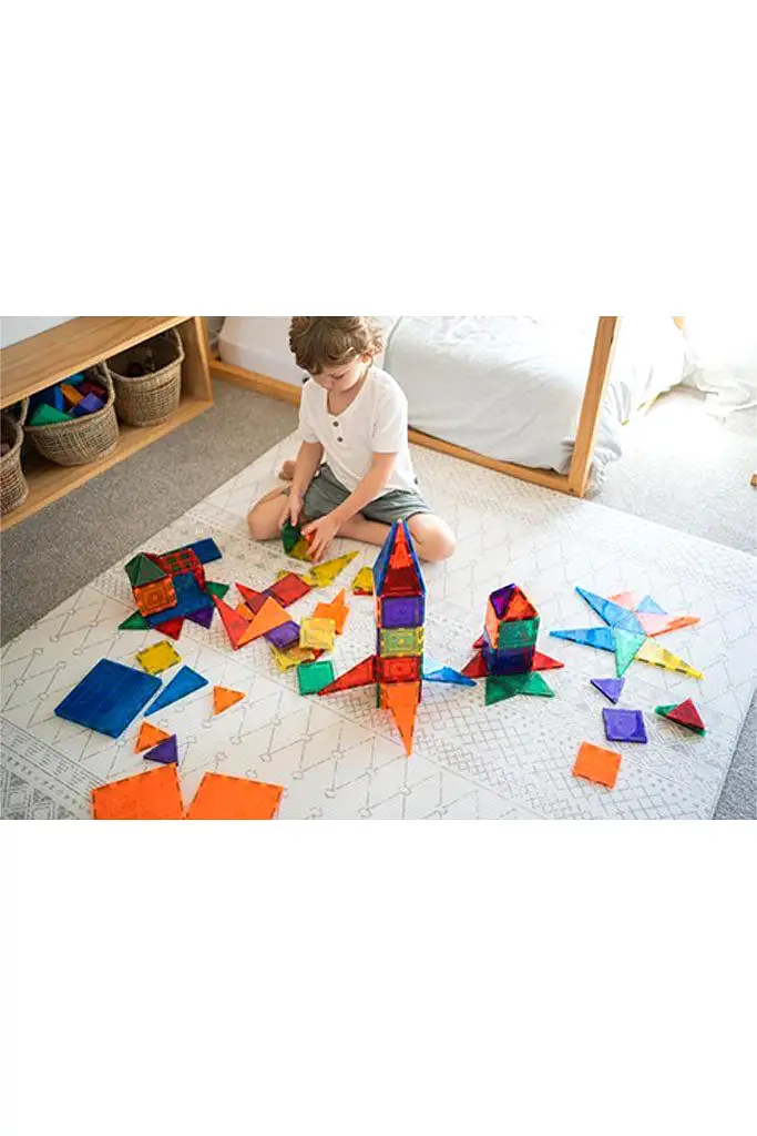 Magnetic Tiles Set - 64 Pieces