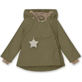 Mini A Ture Wang Fleece Lined Winter Jacket, Capers Green