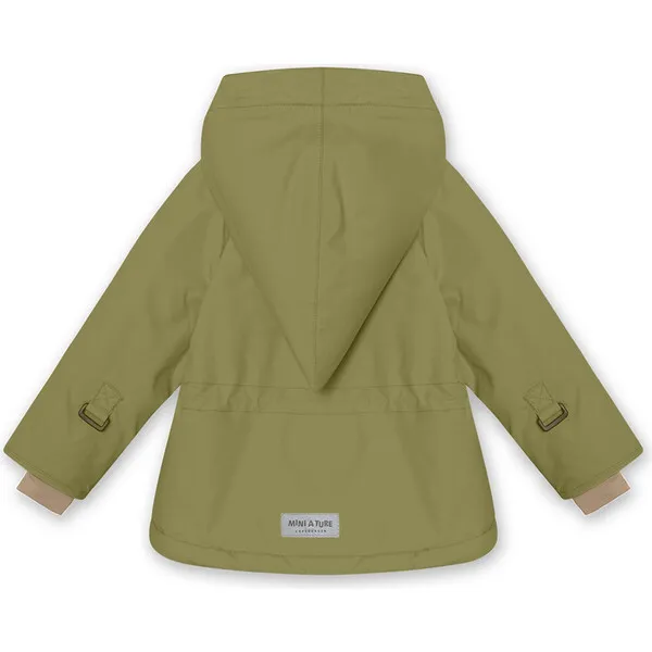 Mini A Ture Wang Fleece Lined Winter Jacket, Mosstone