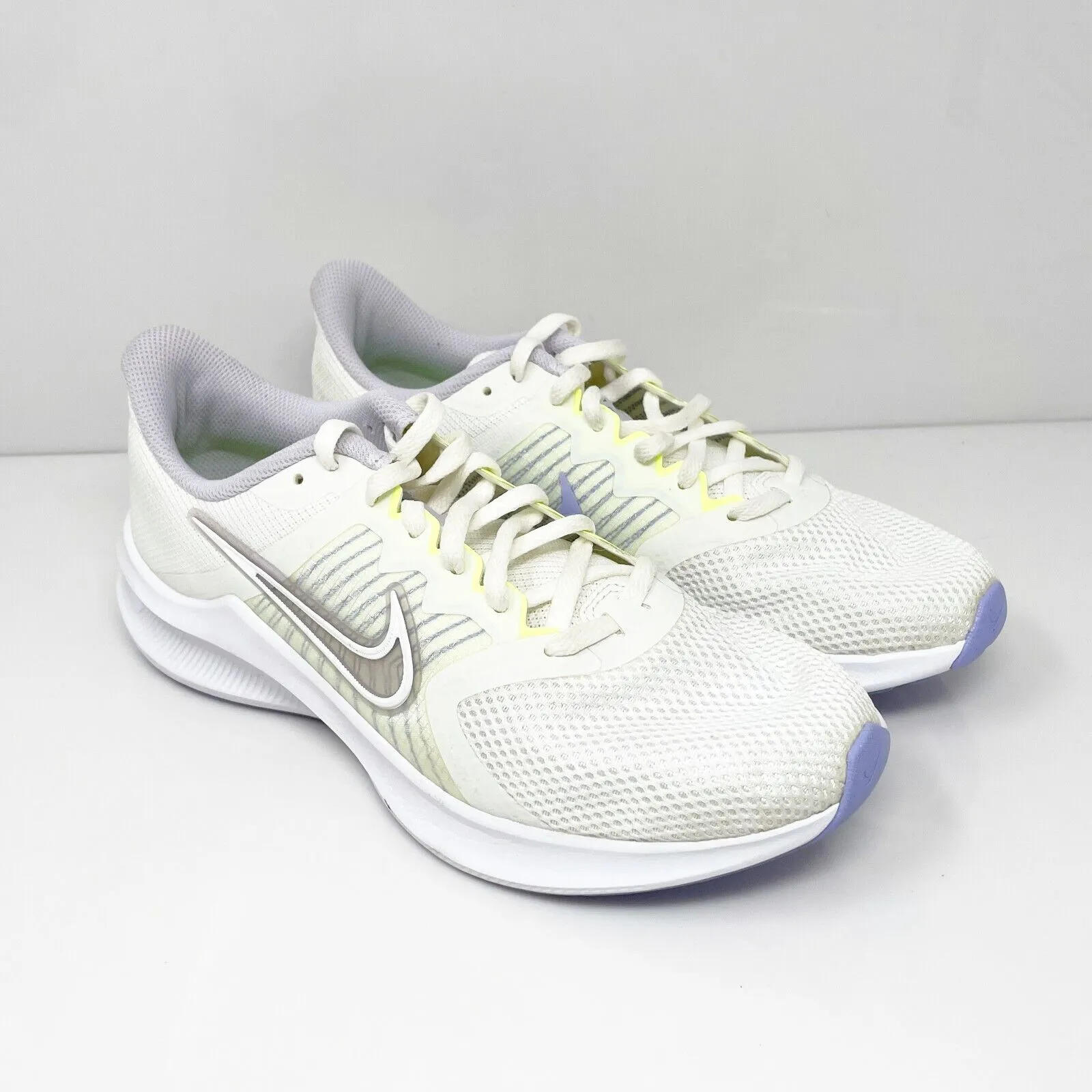 Nike Womens Downshifter 11 CW3413-102 White Running Shoes Sneakers Size 9.5