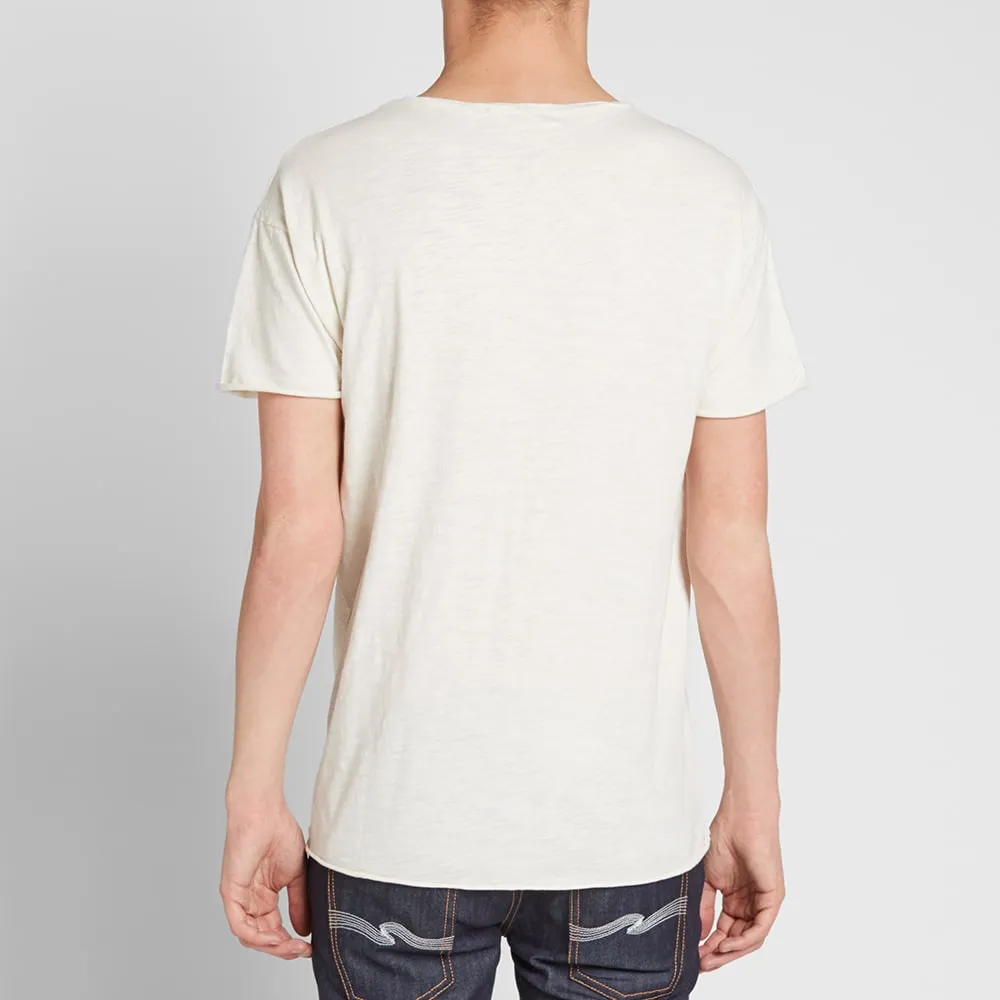 Nudie Raw Hem TeeWhite