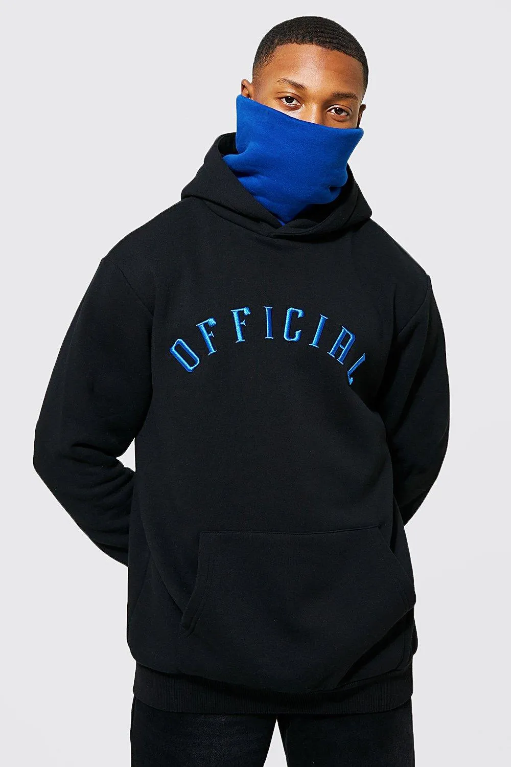 Official 3d Embroidered Snood Hoodie