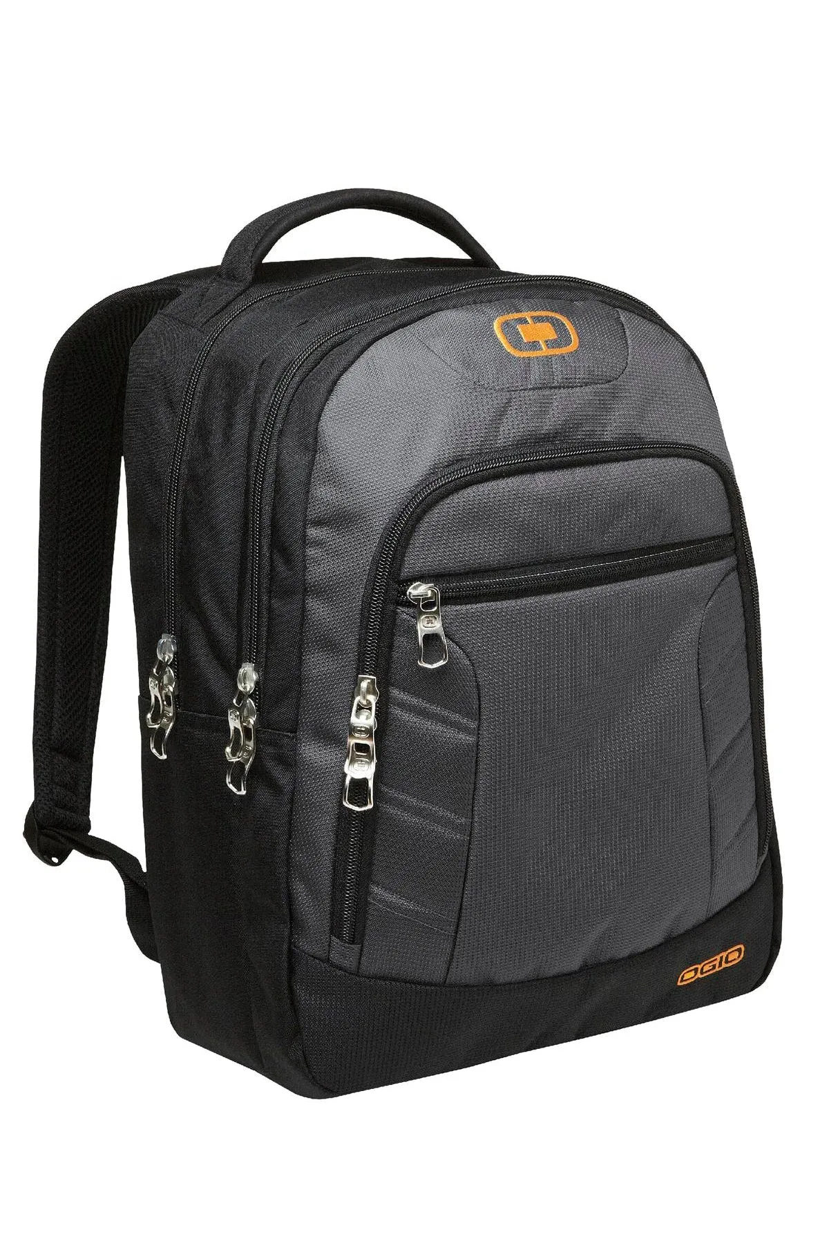 OGIO Colton Customzied Backpacks, Diesel Grey/Orange